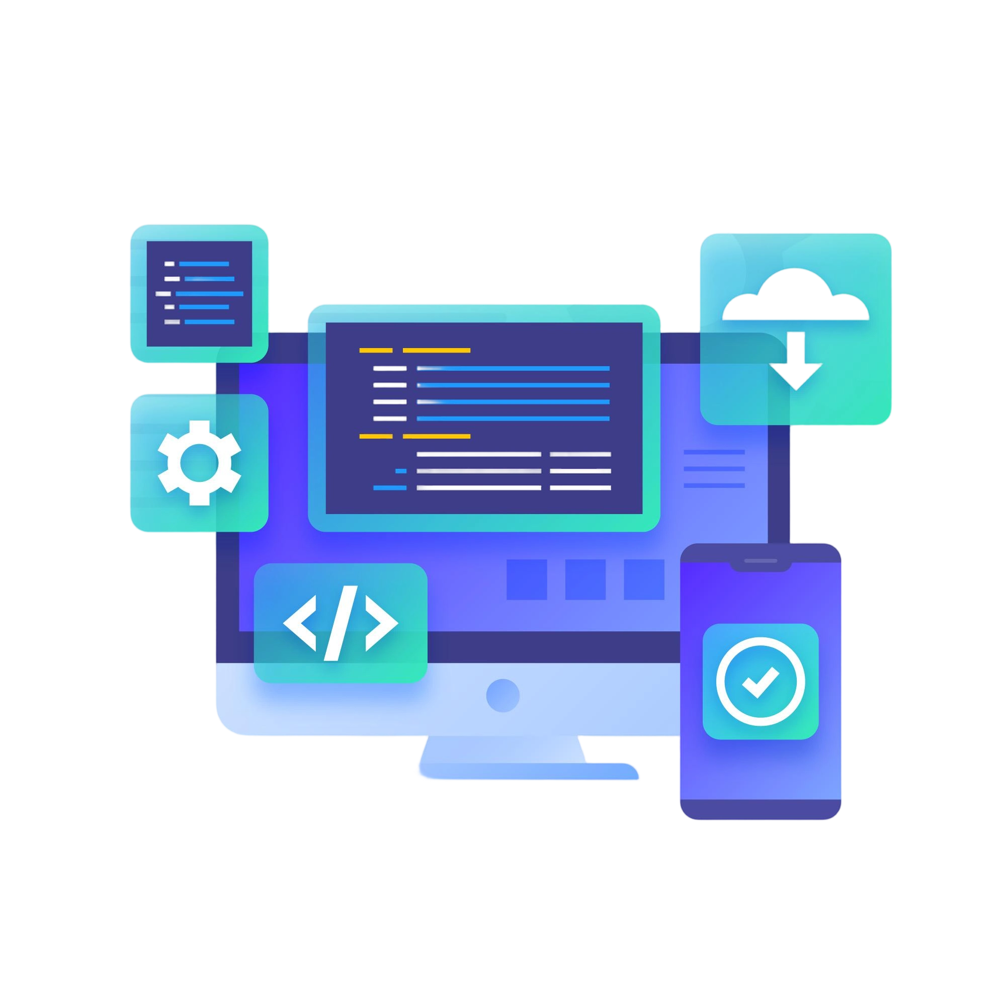 Full-cycle development icon